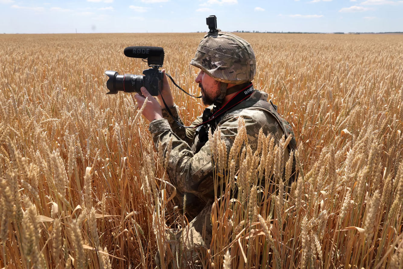 Военный журналист в Донецкой области
