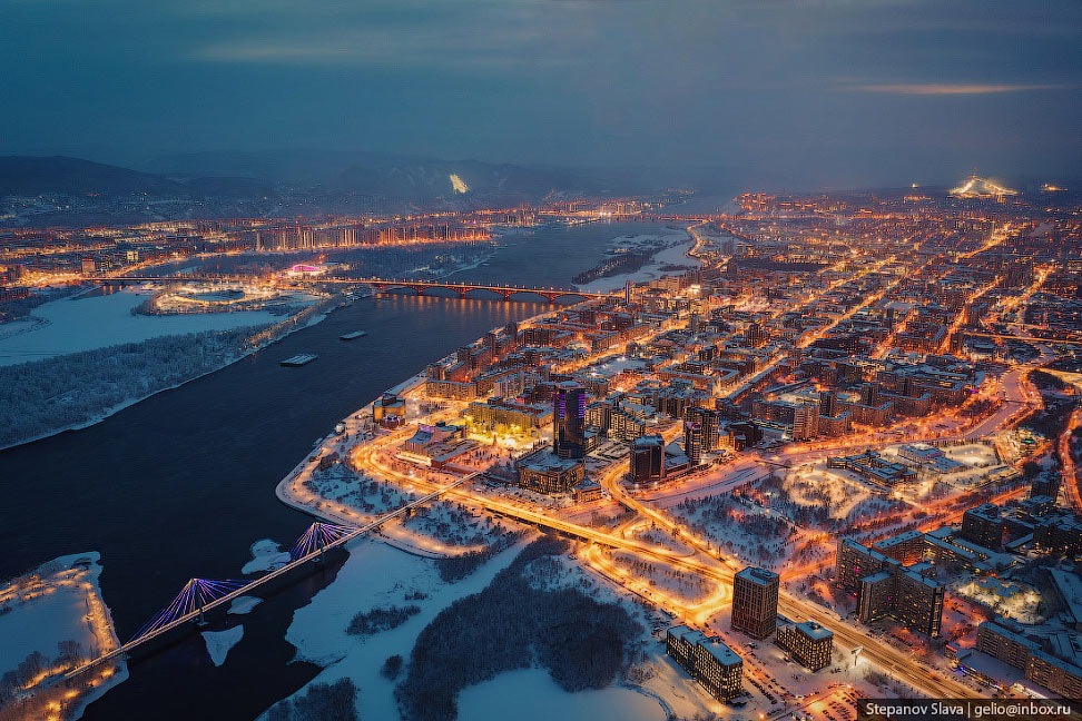 Зимний Красноярск — самый восточный миллионник России