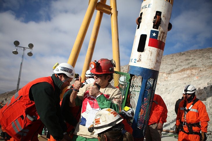 В Чили проходит операция по спасению 33 горняков