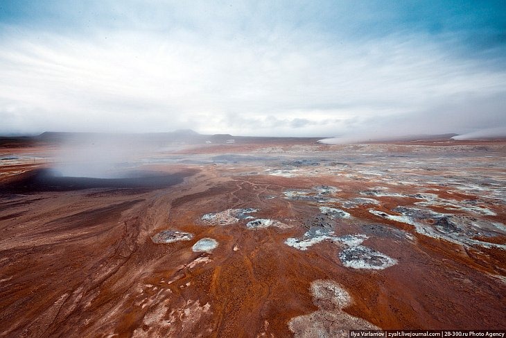 Геотермальная долина Хвераронд в Исландии